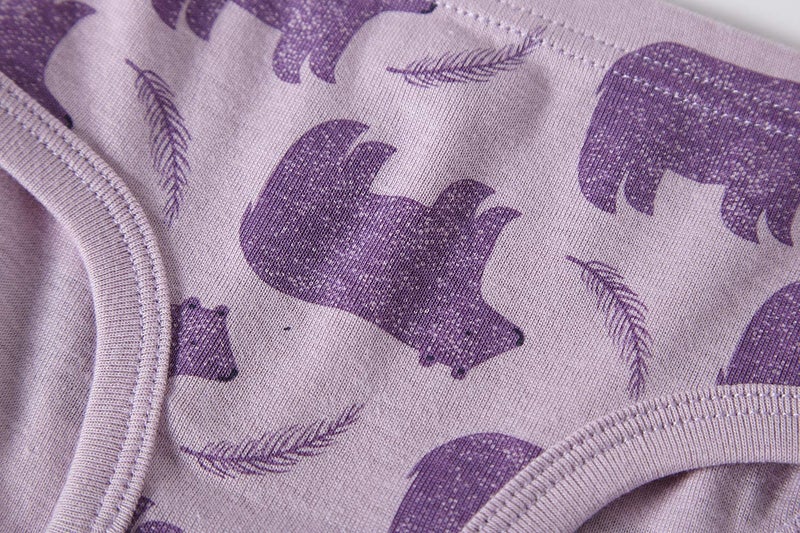 Winging Day Toddler Girls 100% Cotton Panties Cute Prints Underwear Size 4 (6-Pack) - Image 5